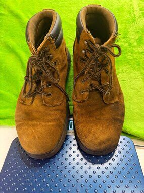 Brahma Suede Work Boots Mens Sz 13 Brown Lace Up Used